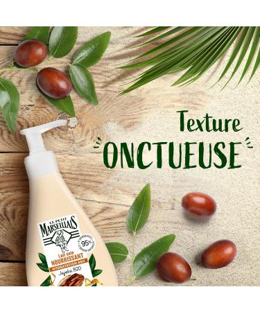 Le Petit Marseillais | Lait Soin Nourrissant Jojoba Bio (flacon-pompe de 250 ml) Lait hydratant pour peaux s ches et tr s s ches Lait corps avec 95% d'ingr dients d'origine naturelle OLD 250 ml (Lot de 1) - Buy Online on GoSupps.com