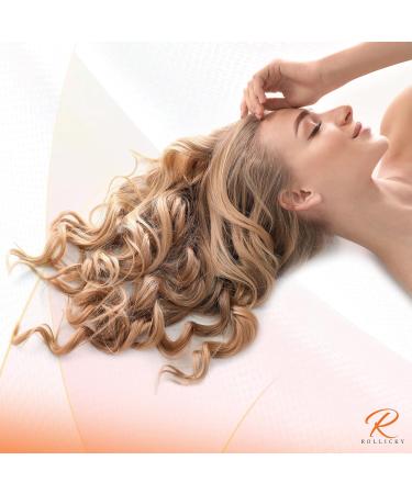 Rollicky Hair Rollers Set - 32Pcs Self Grip Velcro Rollers for Long & Short Hair Volume - Includes 12 Duckbill Clips, 1 Braider, 1 Comb - 44+30+25mm Sizes - Styling Kit - Buy Online on GoSupps.com