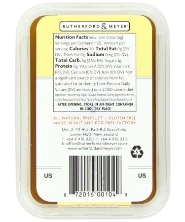 Rutherford and Meyer Apricot Fruit Paste - 4.2 Oz Gourmet Spread - Buy Online on GoSupps.com