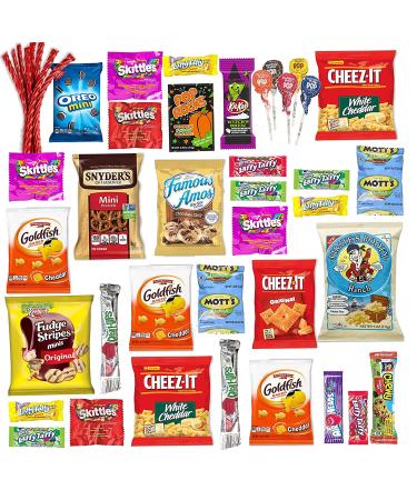 Halloween Care Package Snack box (45) Candy Snacks Assortment Trick or Treat Cookies Food Bars Toys Variety Gift Pack Box Bundle Mixed Bulk Sampler for Children Kids Boys Girls College Students Office - Buy Online on GoSupps.com