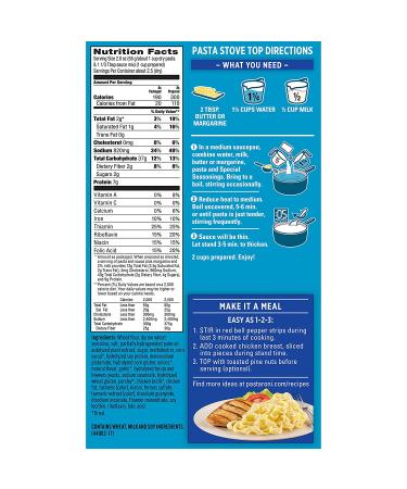 Pasta Roni Creamy Chicken Fettuccine Mix 4.7oz - Delicious Pasta Side Dish - Buy Online on GoSupps.com