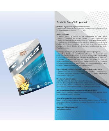 Pro Whey Isolate - Vanilla Ice Cream | Base Pro Nutrition | Whey Isolate Protein Powder 27 Grams of Protein Per Scoop 28 Servings Per Pouch | 2LBS Vanilla Ice Cream 908 g (Pack of 1) - Buy Online on GoSupps.com