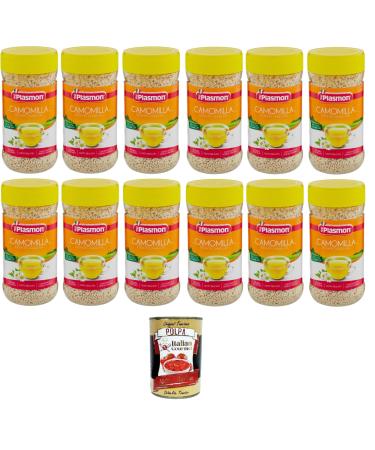 Plasmon Estratto Chamomile Chamomilla Granules 12 x 360 g + Italian Gourmet Polpa 400 g (Pack of 12)