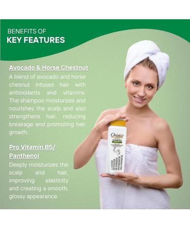 Professional Shampoo for Dry & Damaged Hair with Avocado Extract | Silicone & Paraben Free 20.2 fl. oz - Enriched Repair & Protection - Buy Online on GoSupps.com
