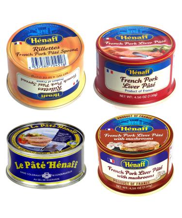 From France Henaff Mix Pates and Rillette 4 Types of Different Tastes