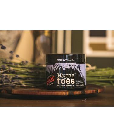 Squirrel's Nut Butter Happie Toes Foot Salve Tub - Peppermint & Tea Tree 2oz (Pack of 1) - Buy Online on GoSupps.com