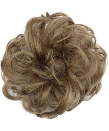 CAISHA by PRETTYSHOP Dark Blonde Messy Scrunchie Bun Hairpiece | Heat-Resistant Synthetic Fibres - Buy Online on GoSupps.com