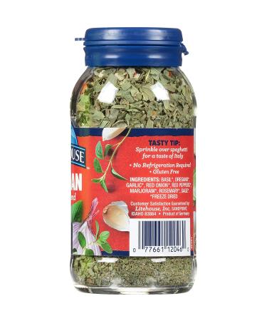 Litehouse Freeze Dried Italian Herb Blend 0.49oz - Pack of 1 | Premium Quality Herbs for Cooking | Buy Online - Buy Online on GoSupps.com