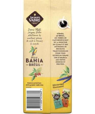 Jacques Vabre Bahia Ground Coffee Origin Brazil 250g - Buy Online on GoSupps.com