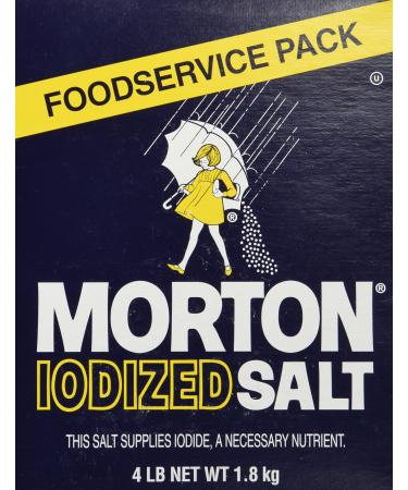 Morton Iodized Table Salt - 4lb. Box 4 Pound (Pack of 1)