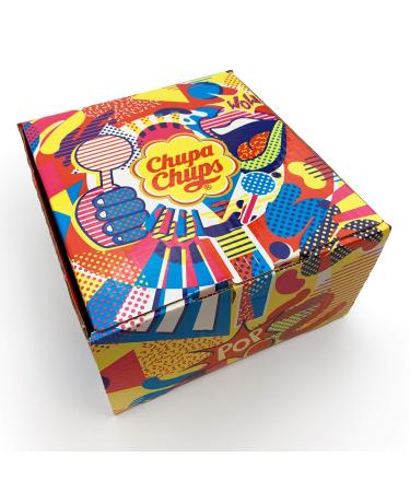 Chupa Chups Lollipop Bouquet & Metal Box - 35 Lollis in 6 Varieties | Perfect Gift for Birthdays & Special Occasions - Buy Online on GoSupps.com