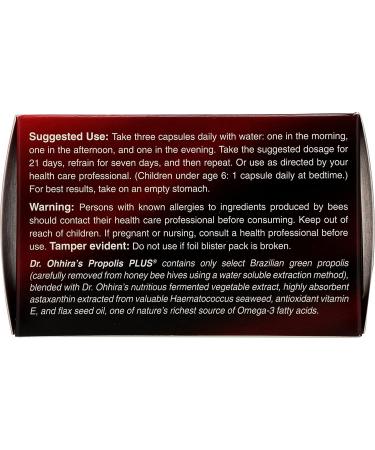 Buy Dr. Ohhira's Propolis Plus - 60 Natural Capsules for Immune Support - Buy Online on GoSupps.com