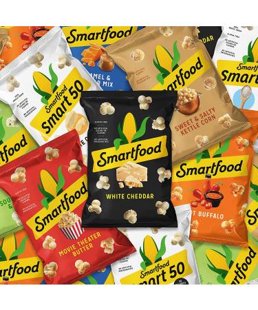 Smartfood Popcorn White Cheddar 0.625oz Bags (10 Pack) - Delicious Snack Option - Buy Online on GoSupps.com