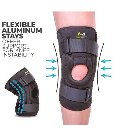 BraceAbility Patella Stabilizing Knee Brace for Chondromalacia & Patellofemoral Pain - U-Shaped Support for Tendonitis Torn Meniscus & Arthritis (Sizes Available - Buy Online on GoSupps.com
