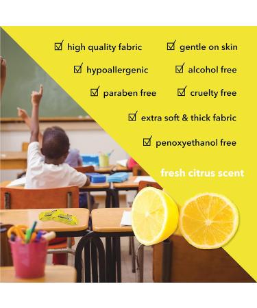Pullio Citrus Peppermint Hand Sanitizing Wet Wipes - Alcohol-Free, Hypoallergenic, Extra Thick Formula - 8 Packs of 20ct Wipes - Buy Online on GoSupps.com