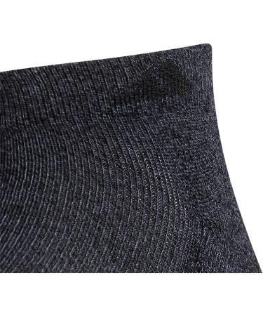 adidas Men's Athletic Cushioned 6-Pack Low Cut Socks - Black/Onix Grey - Buy Online on GoSupps.com