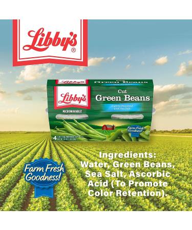 Libby's Cut Green Beans Vegetable Cups - Mild & Subtly Sweet - 24 Cups - Grown & Made in U.S - Buy Online on GoSupps.com