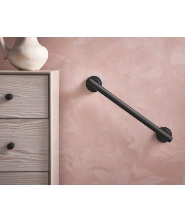 Moen YG0718BL Iso 18-Inch Designer Grab Bar  Matte Black Matte Black 18 Inch - Buy Online on GoSupps.com