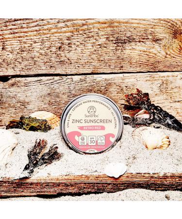  Suntribe Suntribe Organic Zinc Sunscreen for Face and Sport SPF 30 - 100% Zinc - Riff friendly/Reef safe - 3 ingredients - Waterproof - Retro red (45 g) - Buy Online on GoSupps.com