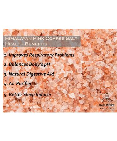 Naturevibe Botanicals Himalayan Pink Salt 2lb - 100% Natural Coarse Grade - Buy Online on GoSupps.com