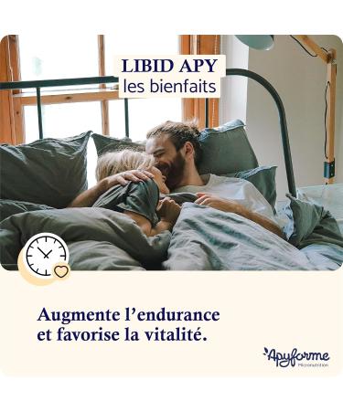 Apyforme - Libid Apy Booster - Energy Power and Endurance - Based on Ecklonia Ginseng Maca Fenugreek and Tribulus - 100% Natural - 60 Capsules - Made in France - Buy Online on GoSupps.com