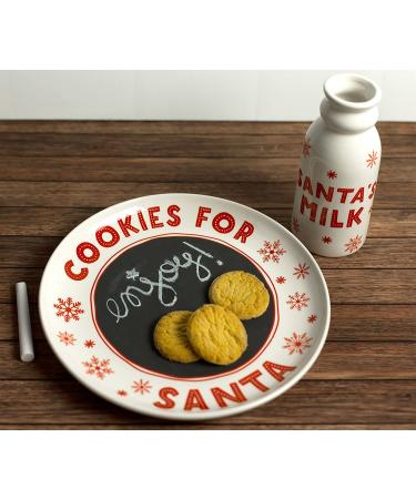 Personalized Santa Cookie Set with Chalkboard Message - Perfect Gift for Kids and Parents | Cookies for Santa Tradition Kit - Buy Online on GoSupps.com