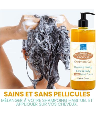 Propolis Gel Organic Pure Face Cream Moisturizing Skin and Lips Healing Cream After Shave Relief Crevices Hands and Feet After Sun 227ml - Buy Online on GoSupps.com