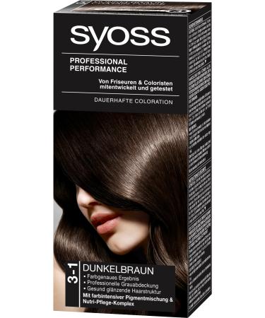 Syoss 3-1 Hair Dye Dark Brown Level 3