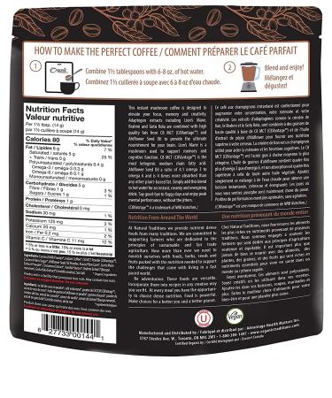 Organic Traditions Focus Fuel Coffee 5 oz - Boost Energy & Clarity - Buy Online on GoSupps.com