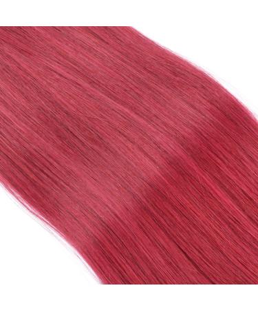 High-Quality Keratin Bonding Hair Extensions - #Burgundy - 60cm - 50 Strands - 100% Remy Human Hair - U-Tip by Novon Hair - Buy Online on GoSupps.com