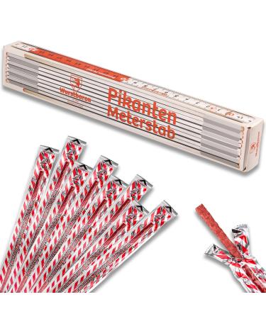 WURSTBARON sausage ruler filled with mini snack salami sticks sausage gift in a gift box