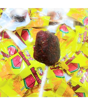 Dulces Vero Vero Rebanadita Paletas Sabor Fresa Con Chile Mexican Hard Candy Chili Pops 40 Pc - Buy Online on GoSupps.com