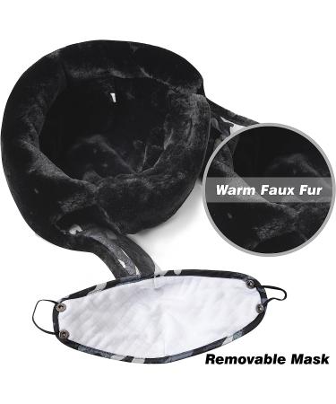 Trooper Trapper Hat with Ear Flap & Windproof Ski Mask - Gray - Buy Online on GoSupps.com
