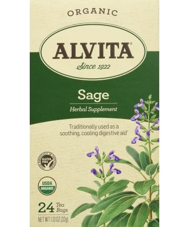 Alvita Teas Sage Tea Bags, 24 Count