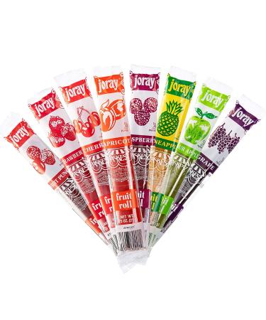 Joray Cherry Fruit Rolls - Fat-Free Fruit Snack with Real Fruit - Kosher Certified - 0.75oz (24 Pack) - Buy Online on GoSupps.com
