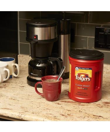 Folgers Classic Roast Medium Ground Coffee 1 x 1.36kg Tub Makes Up to 380 6 fl oz Cups - Buy Online on GoSupps.com