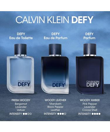 Calvin Klein Defy Eau de Toilette Woody Men's Cologne With Notes of Bergamot Oil Lavender Absolute & Vetiver Oil Long Lasting Fragrance 1 Fl Oz (Pack of 1) - Buy Online on GoSupps.com