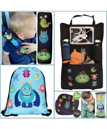 HECKBO Kids Car Seat Belt Pads - Monster Design - Seat Belt Protectors for Kids and Babies - Ideal for Car Booster Seats and Bicycles - 1 Piece - Buy Online on GoSupps.com