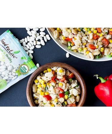 Organic Navy Beans 15 Pounds - Non-GMO, Kosher, Raw, Vegan | Bulk 15 lb Pack - Buy Online on GoSupps.com