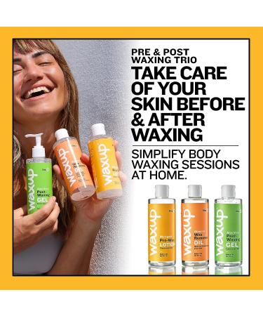 Waxup 3-Step Skin Care Kit: Marigold Pre Wax Cleanser, Almond Oil Wax Remover, Post Wax Aloe Vera Gel - Hair Removal Kit for Women - Buy Online on GoSupps.com
