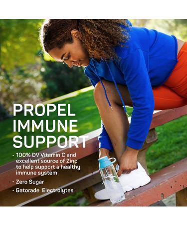 Propel Immune Support Powder Packets - Orange Raspberry (120 Pack) | Vitamin C + Zinc | Immune System Boost | 10 Count (Pack of 12) - Buy Online on GoSupps.com