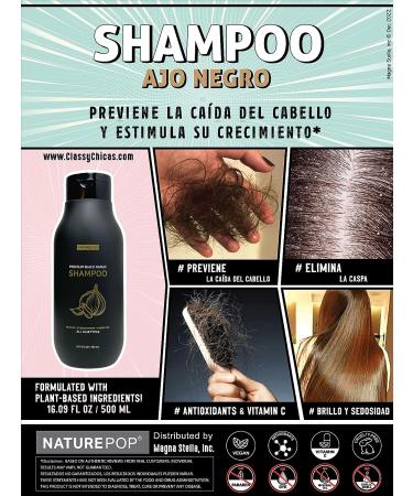 NATUREPOP Black Garlic Hair Loss Shampoo - Prevents Hair Loss, Stimulates Growth, Relieves Itchy Scalp - Sulfate & Paraben Free - 16.9 fl oz - Made in Korea - Buy Online on GoSupps.com