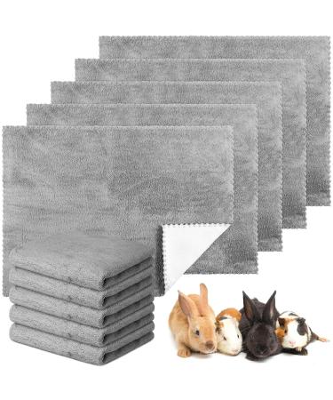 Panelee 10 pieces of waterproof guinea pig ceilings Washing pee Pipi surface Small animal sleeping mat absorbent reusable guinea pig cage inserts (gray 18 x 24 inches) 18 x 24 inches - Buy Online on GoSupps.com