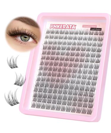 PHKERATA Wispy Cluster Lashes Natural Individual Eyelashes 180Pcs 9-12MM Lashes Individual Cluster Short Wispy C Curl Eyelash Clusters 9-12MM Super Thin Band Eyelashes Wispy Lash - Buy Online on GoSupps.com