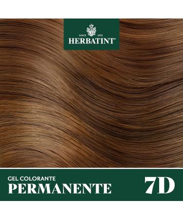  Herbatint Herbatint 3Dosi Permanent Colour Gel 300 ml - 7D Golden Blonde Ammonia-Free for Sensitive Skin 100% White Hair Coverage with 8 Organic Natural Extracts - Buy Online on GoSupps.com