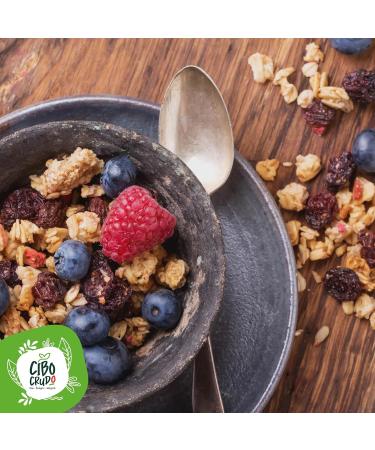 Berry Muesli - 325g. Oat and Rye Muesli with Dried Fruits such as Cherry Red Currant Strawberry and Raspberry. - Buy Online on GoSupps.com