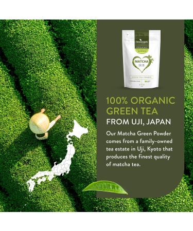 Ceremonial Grade Matcha Green Tea Powder (40g) Free from Added Sugars & Preservatives Harvested Organically in Uji Kyoto Improve Your Focus & Energy Elevate Your Well-Being - Buy Online on GoSupps.com