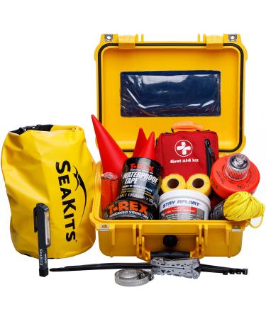 SeaKits Essentials 17 Piece Offshore Emergency Marine Damage Control and Repair Kit with Heavy Duty Case Essentials (17 Piece)
