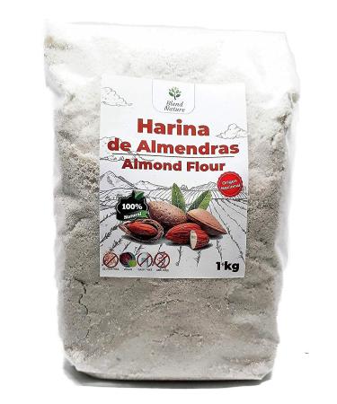 Almond Flour 1 kg - Ideal for Cakes and Keto - Gluten Free - 100% Mediterranean Origin - Non-GMO - Vegan
