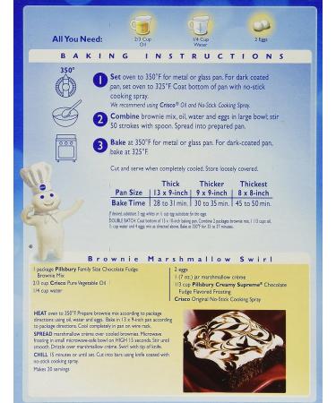 Pillsbury Chocolate Fudge Brownie Mix 18.4 Oz - Pack of 6 | Delicious Homemade Treats at Your Fingertips! - Buy Online on GoSupps.com